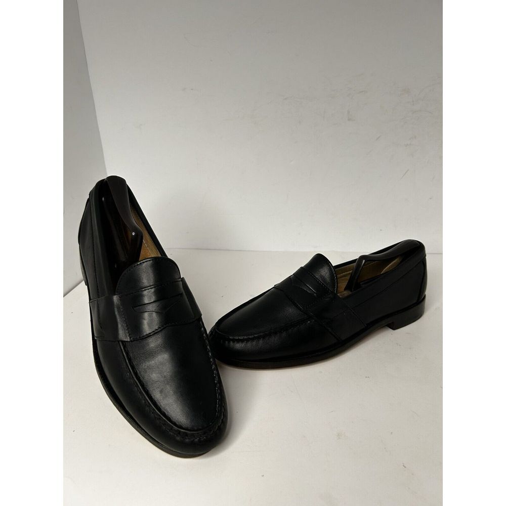 Allen Edmonds Cameron Penny Loafers Sz 9 1/2 C Blk Leather  With‎ Shoe Trees EUC